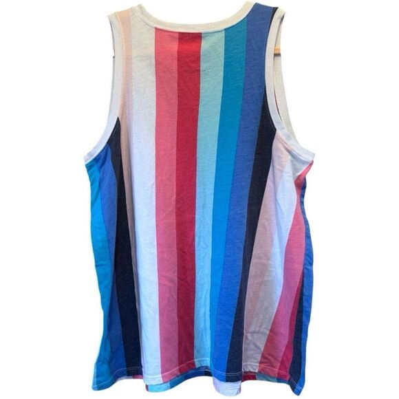 Torrid Vertical Striped Vintage Triblend Jersey Crew Neck Tank Top Size 2 2XL - Picture 8 of 10
